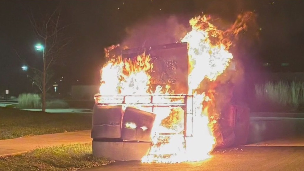 Donation bin fire, man criminally charged