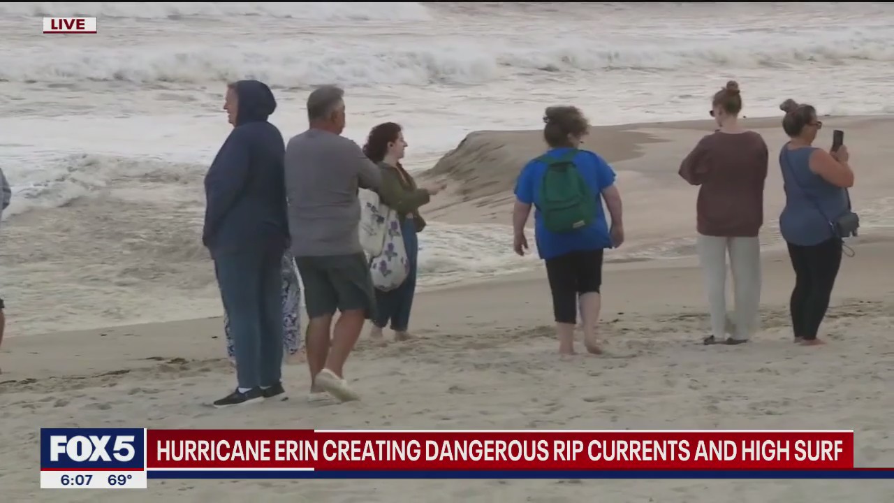 Hurricane Erin creating dangerous rip currents for Long Island beaches
