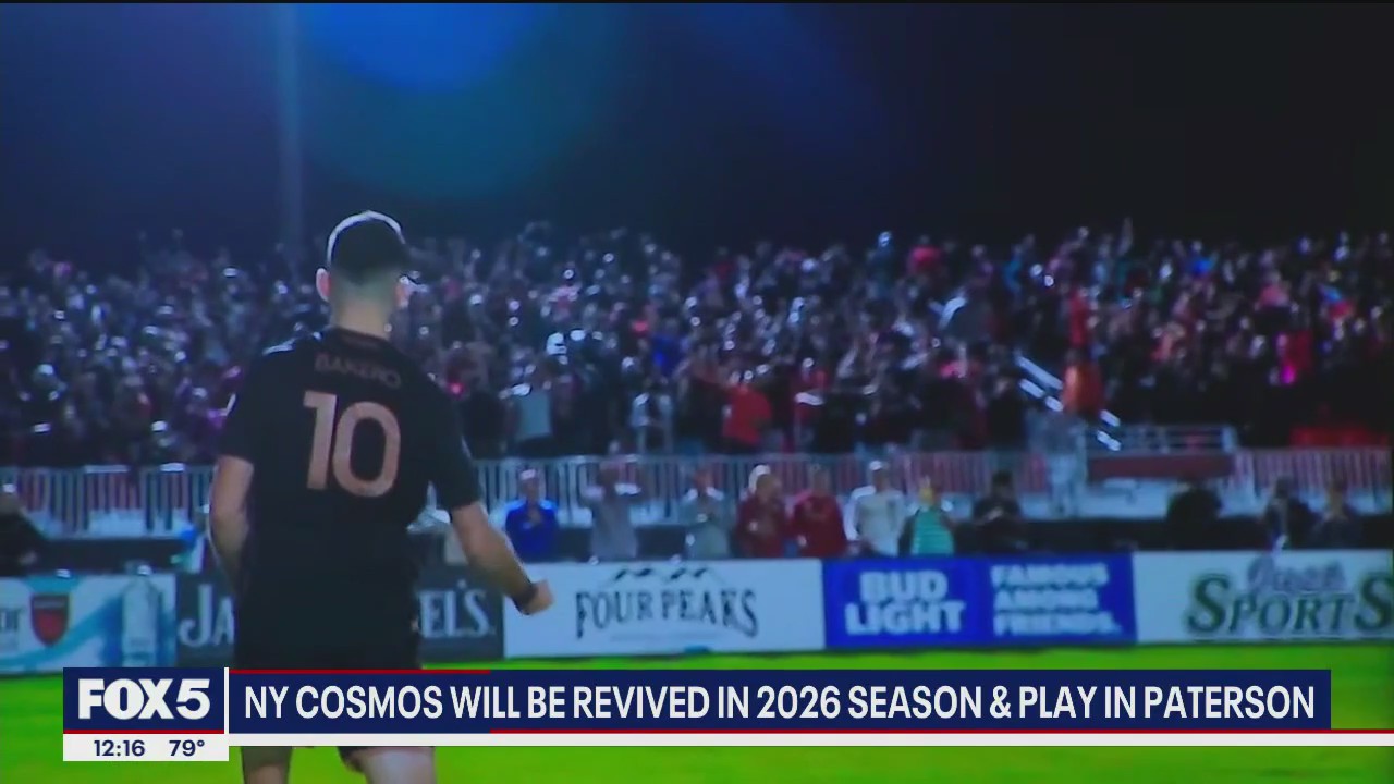 New York Cosmos to play in Paterson, NJ