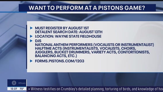 DETalent Search for those who want to perform at Pistons games