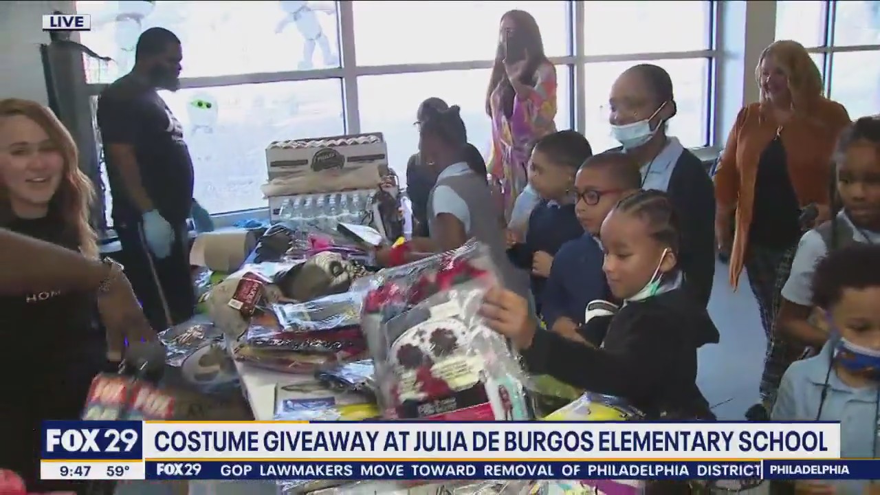 Philadelphia elementary school hosts Halloween costume giveaway for students
