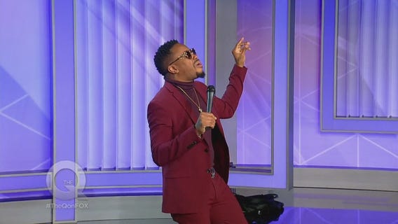 Grammy nominated Raheem Devaughn performs on The Q