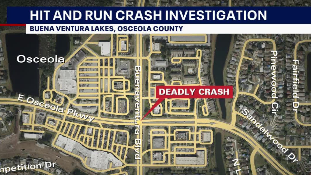 Driver sought in deadly Osceola County hit-and-run crash
