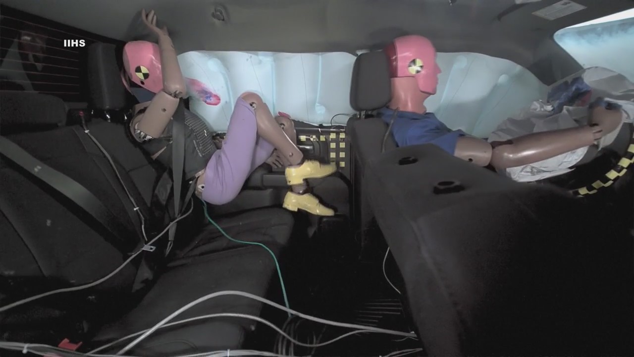 Backseat passenger crash test shows several 2023 trucks had poor safety results