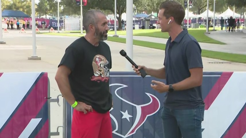 FOX 26 catching up with fans ahead of Texans vs 49ers