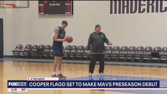 Cooper Flagg NBA preseason debut against OKC Thunder