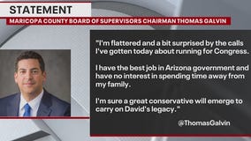 Maricopa Co. Supervisor Thomas Galvin declines congressional bid