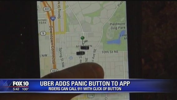 Uber adds panic button to app