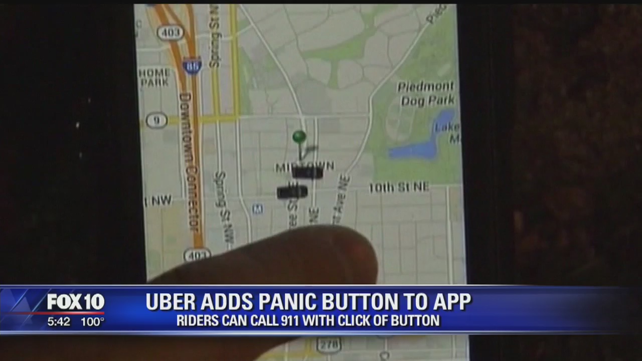 Uber adds panic button to app