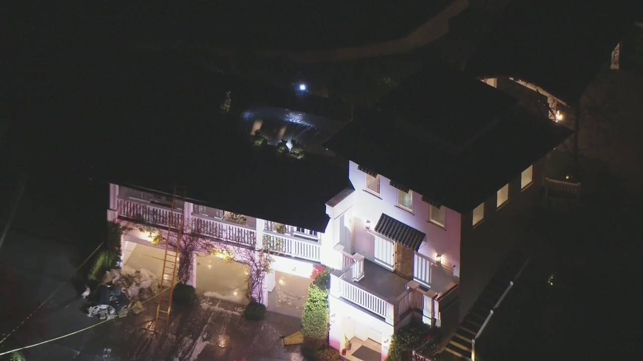 Calvin Harris' LA home catches fire