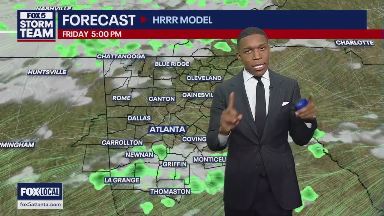 Friday afternoon forecast