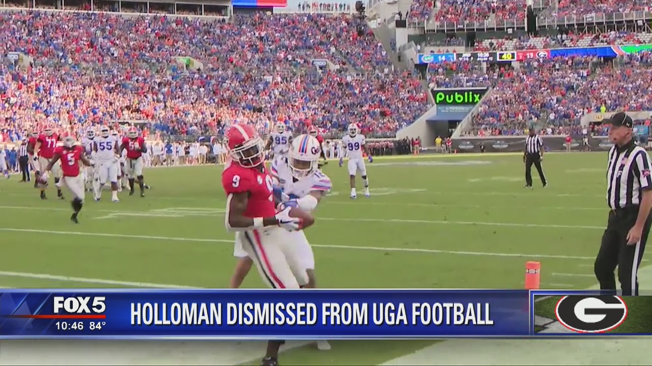 Holloman dismissed from UGA football