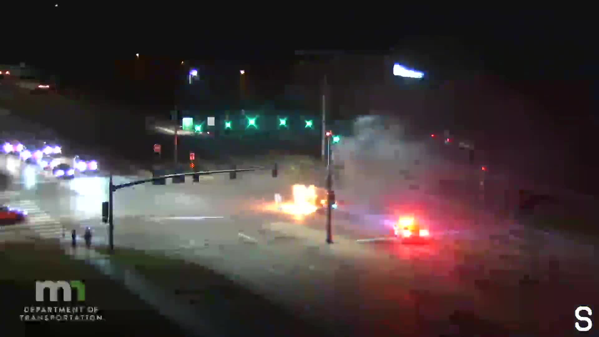 Car starts on fire after crash in Brooklyn Park | FOX 9 Minneapolis-St ...
