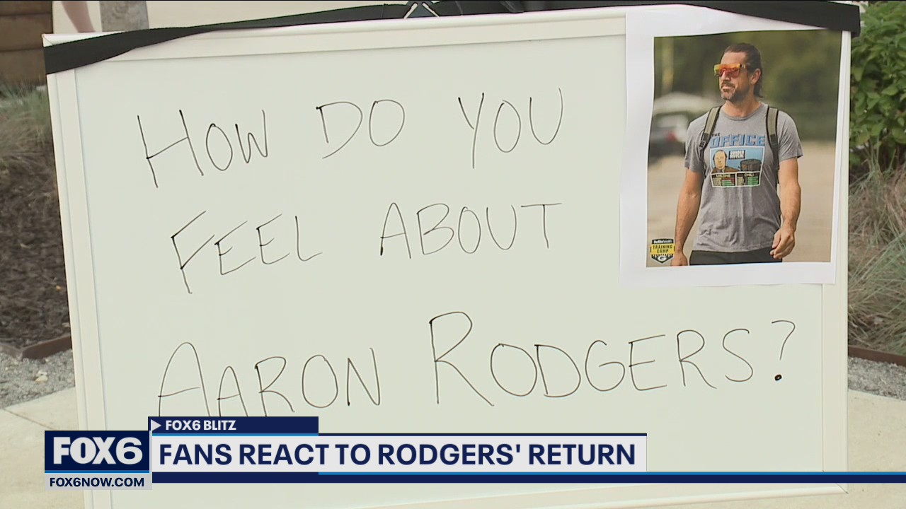 Packers fans react to Rodgers' training camp return