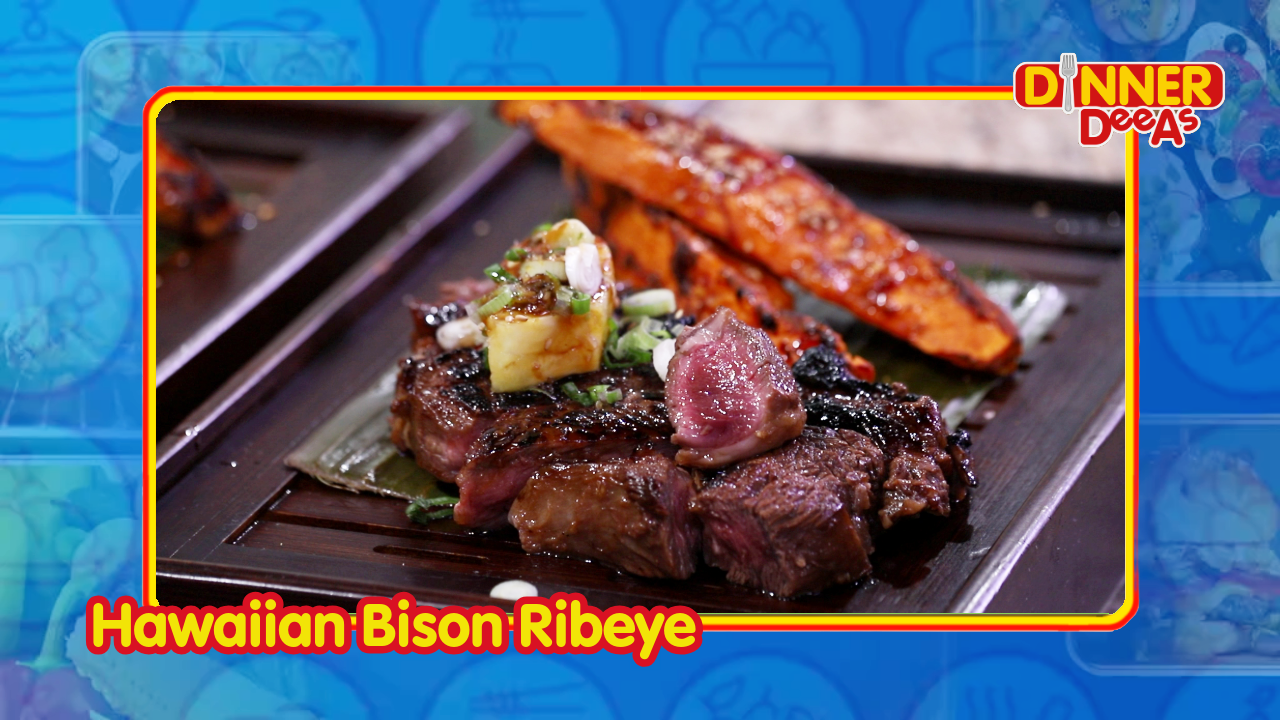 Hawaiian Bison Ribeye & 13 Spice Agave Sweet Potato | Dinner DeeAs