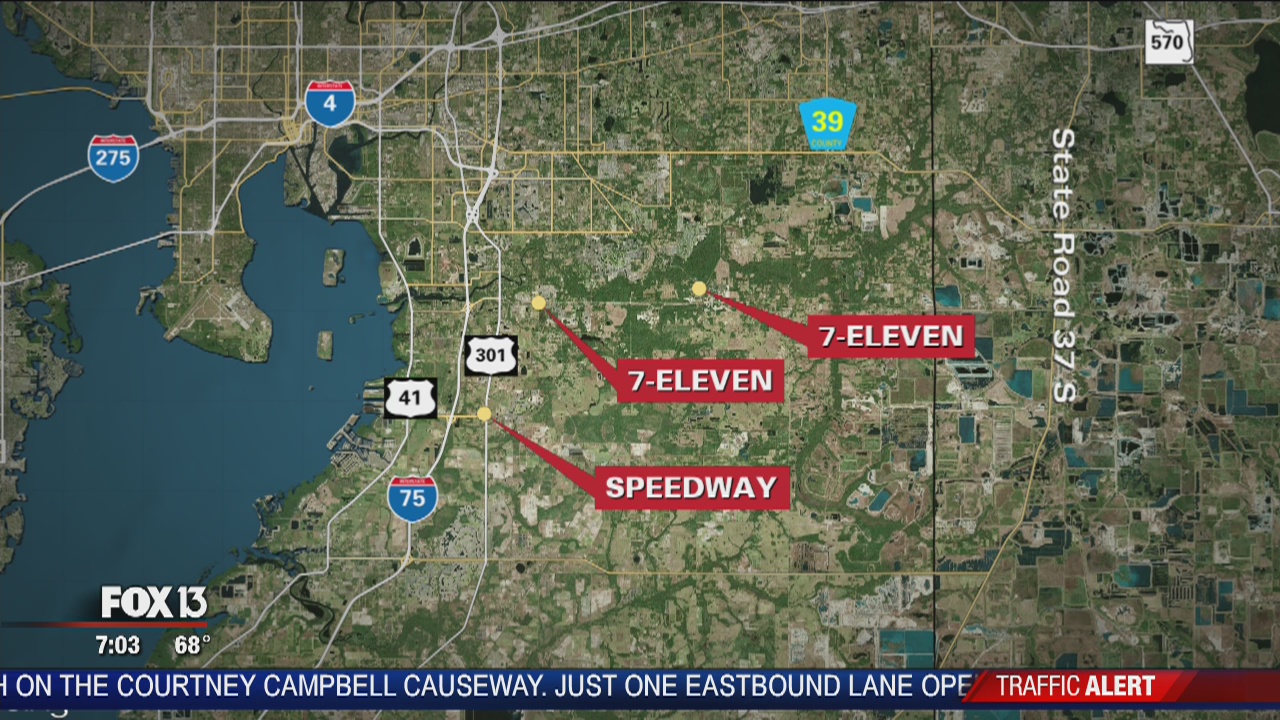 Gas station robbery spree in Hillsborough