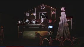 Light show feature's Sparky the Sun Devil ahead of ASU rivalry game