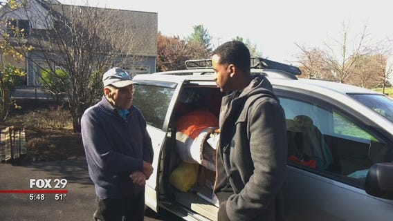 Woman steps up to help man living in van in Chester County