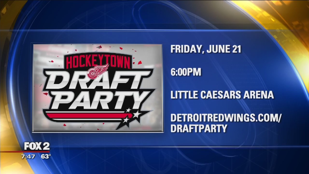 Hockeytown Draft Party at outdoor Chevy Plaza of Little Caesars Arena