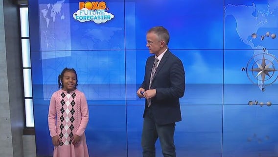 Brooklyn helps Rob with the weather