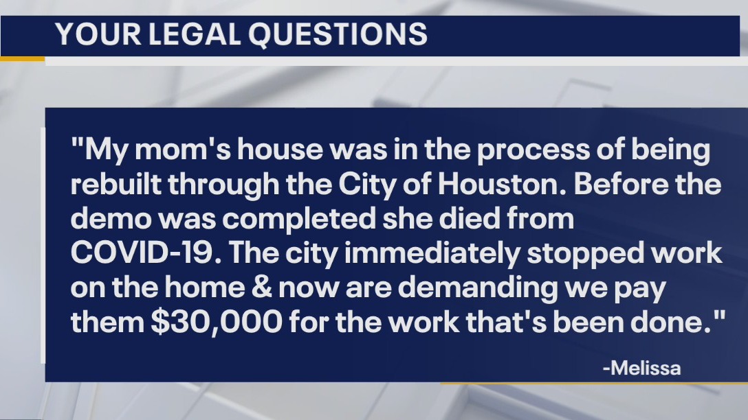 Your Legal Questions: Car buying issues; City of Houston stops home rebuild; apartment water bills