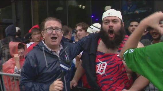 Tigers fans flock to downtown Detroit for ALDS Game 3