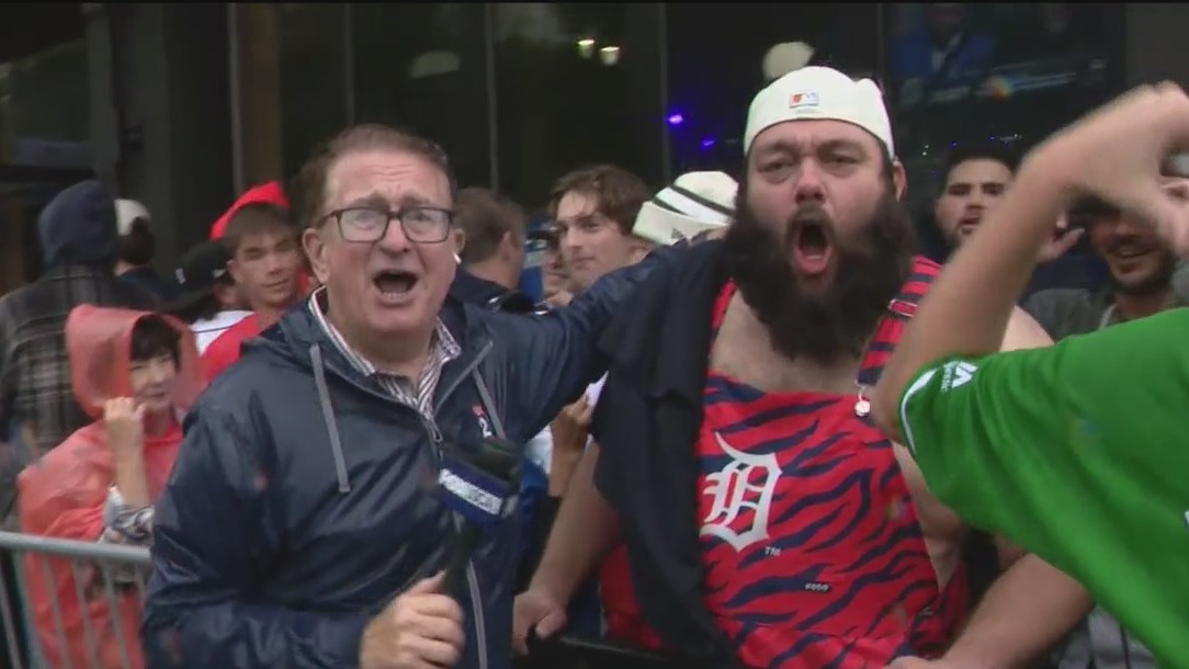 Tigers fans flock to downtown Detroit for ALDS Game 3