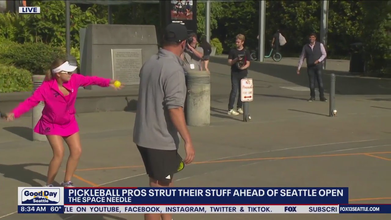 Pickleball pros ahead of Seattle open