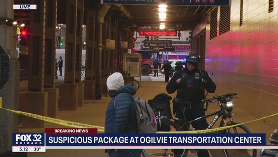 Suspicious package located at Chicago's Ogilvie Transportation Center; evacuations underway