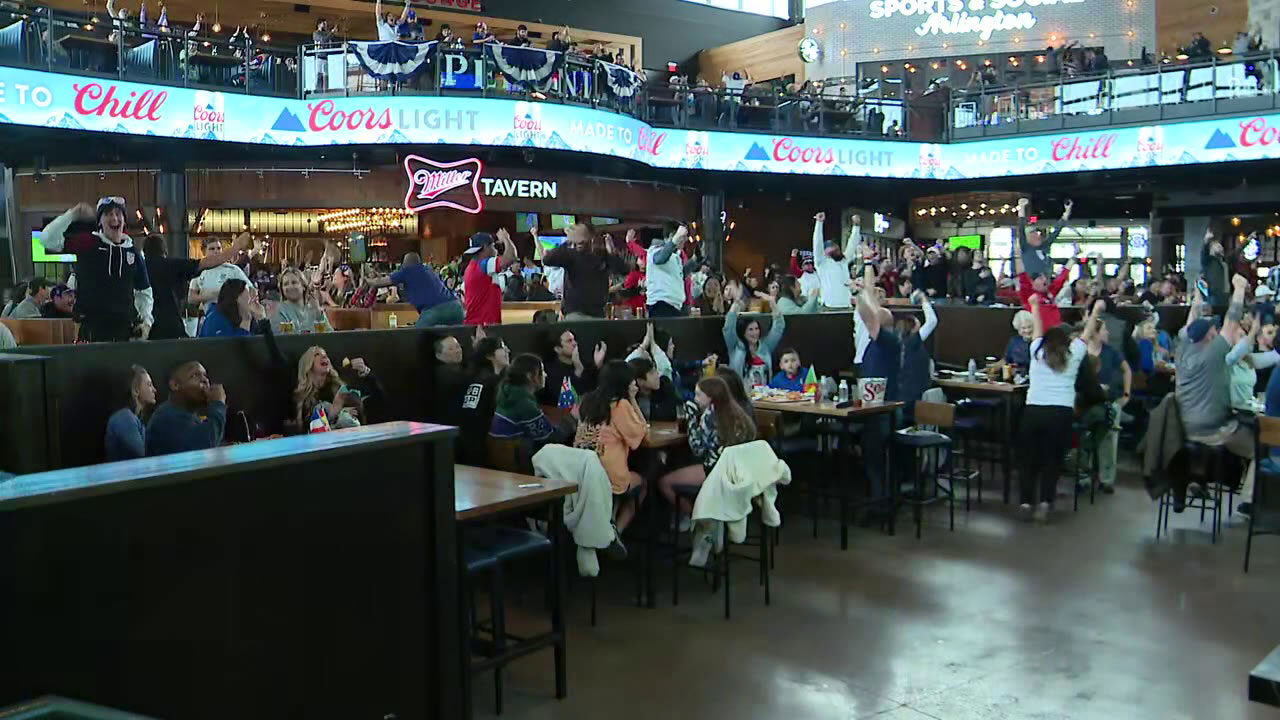 Texas Live! in Arlington goes crazy as USMNT scores first World Cup goal
