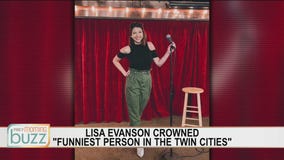 Comedian Lisa Evanson chats with the Buzz after being named "Funniest Person in the Twin Cities"