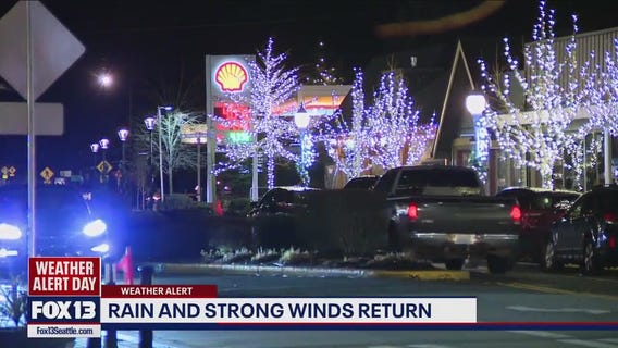 Rain, strong winds return to western Washington