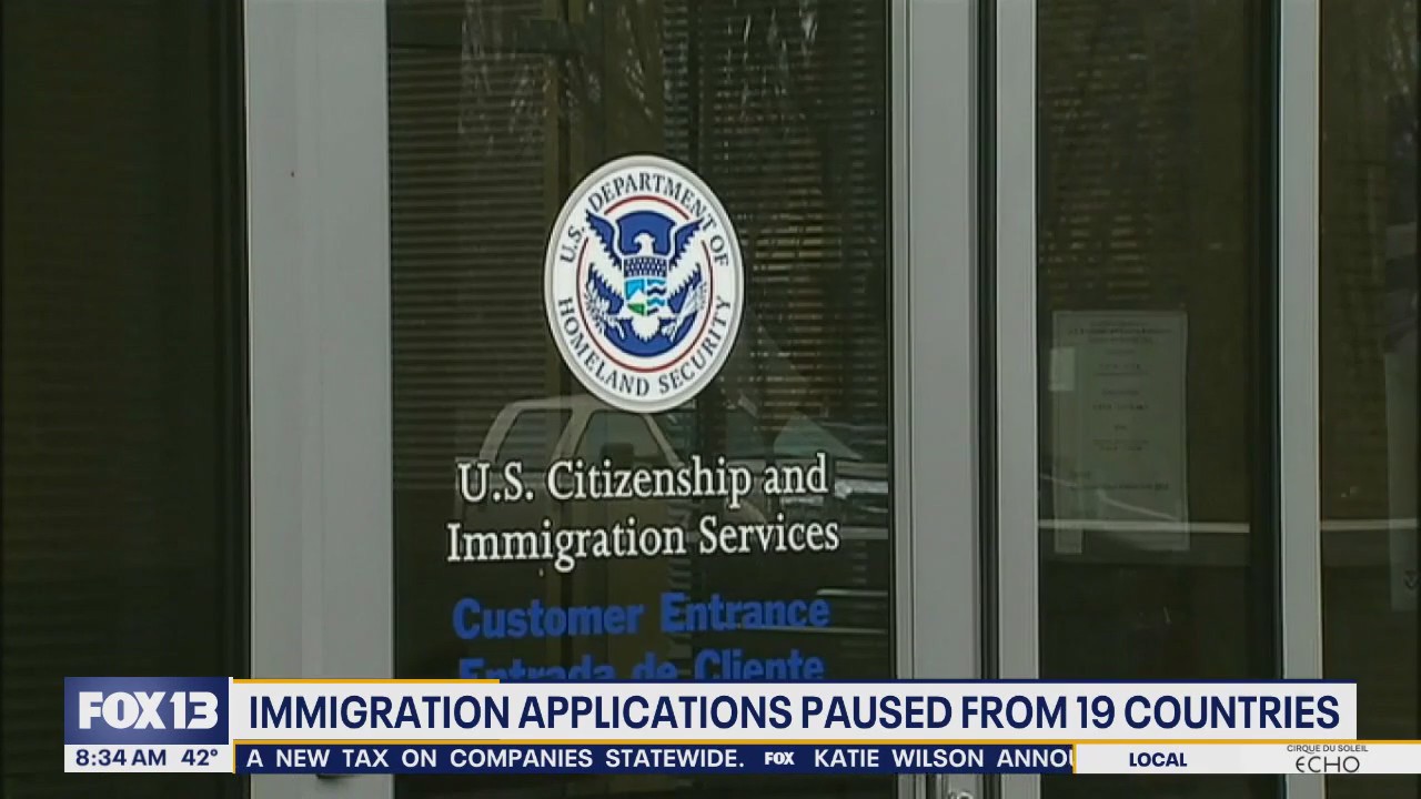 US immigration applications paused from 19 countries
