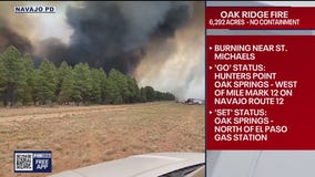 Oak Ridge Fire burns thousands of acres on Navajo Nation