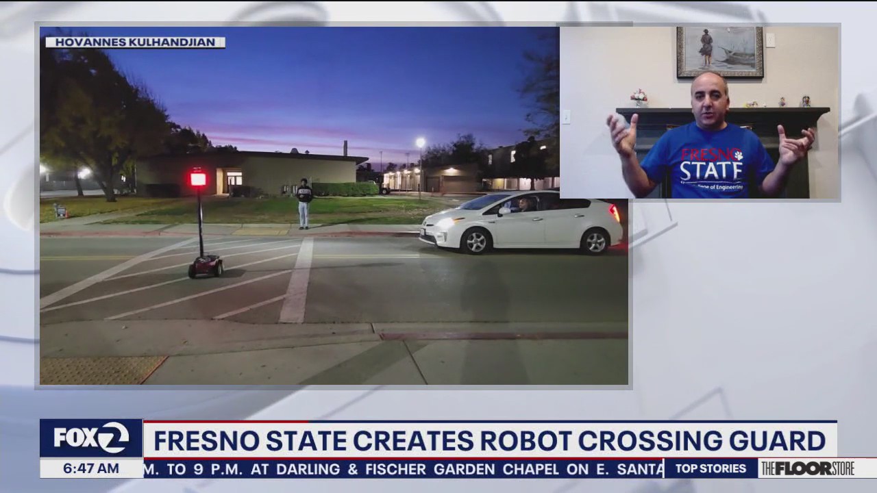 California researcher creates crossing-guard robot