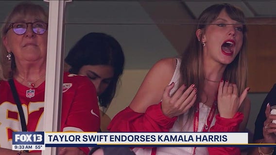 Taylor Swift endorses Kamala Harris