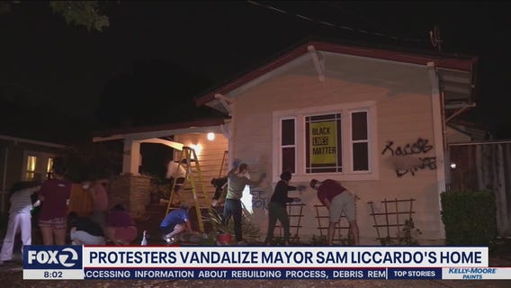 Neighbors help SJ Mayor Sam Liccardo after his house was vandalized