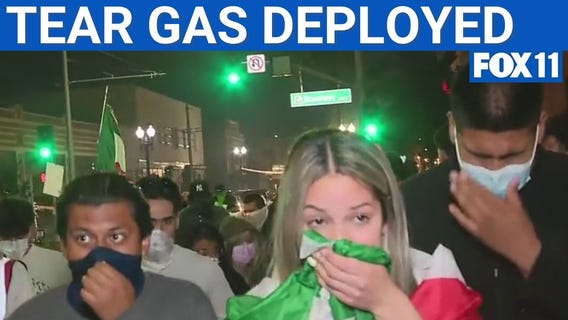 Trump-led Nat'l Guard allegedly deploys tear gas