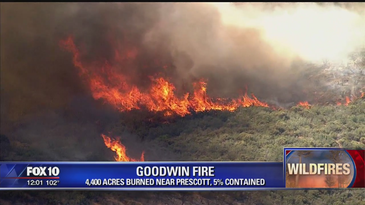 Goodwin Fire burns over 4,000 acres, forces residents to evacuate
