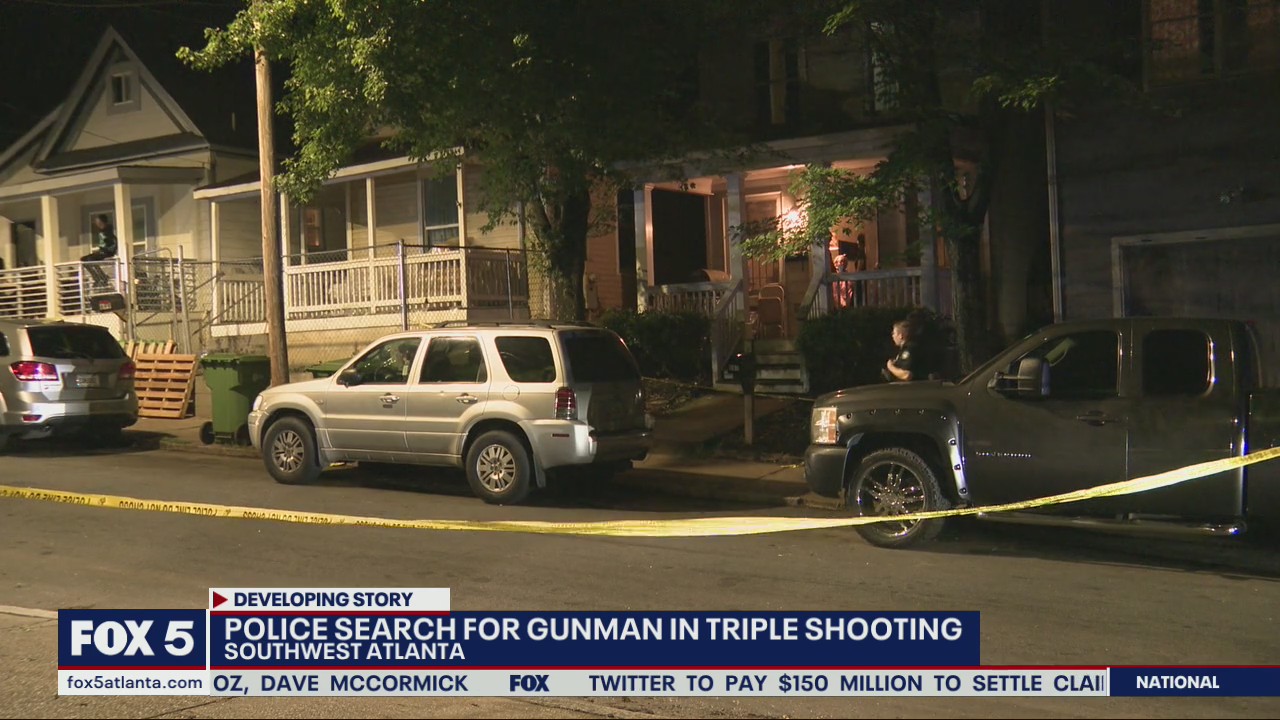Police search for gunman in Southwest Atlanta triple shooting | FOX 5 ...