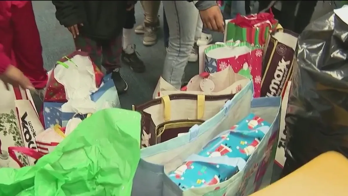 Local foundation donates dozens of gifts to needy students for holidays