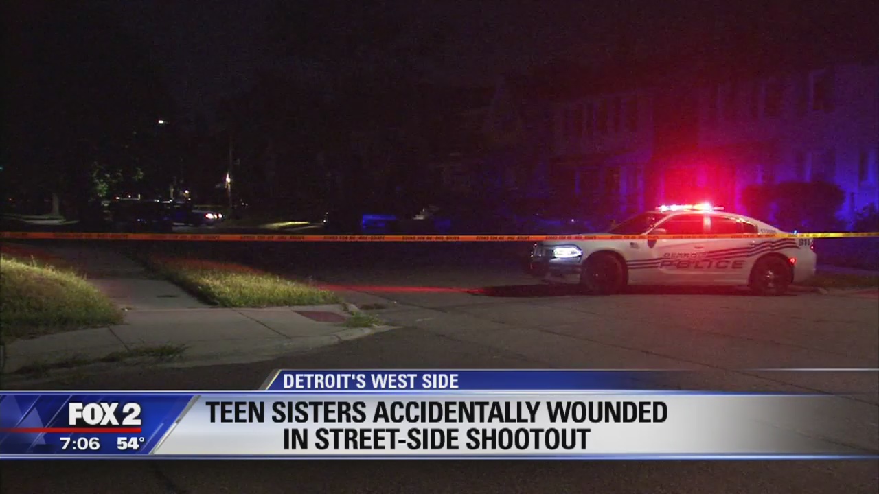 Teen sisters shot by stray bullets in northwest Detroit