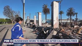 Businesses work to rebuild after California wildfires