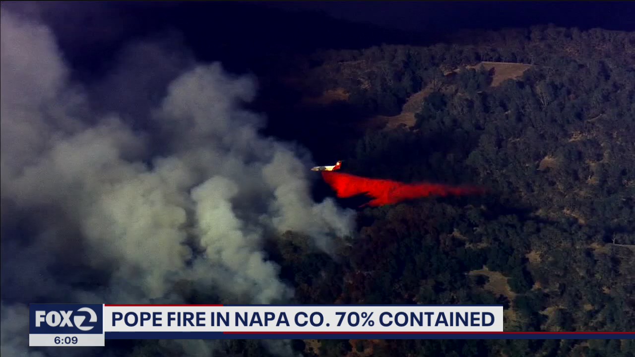 Cal Fire making progress on Pope Fire in Napa Co.