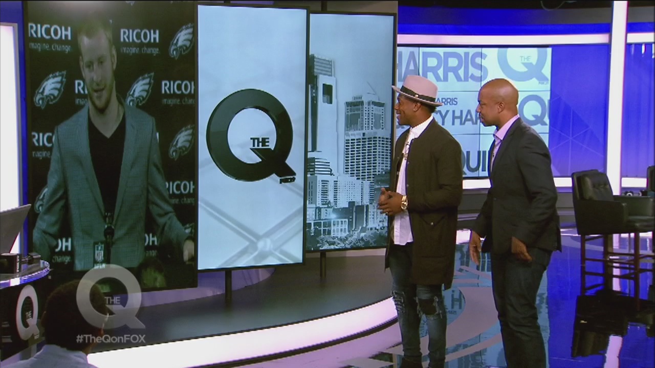 Quincy talks fashion with Eagle Rodney McLeod