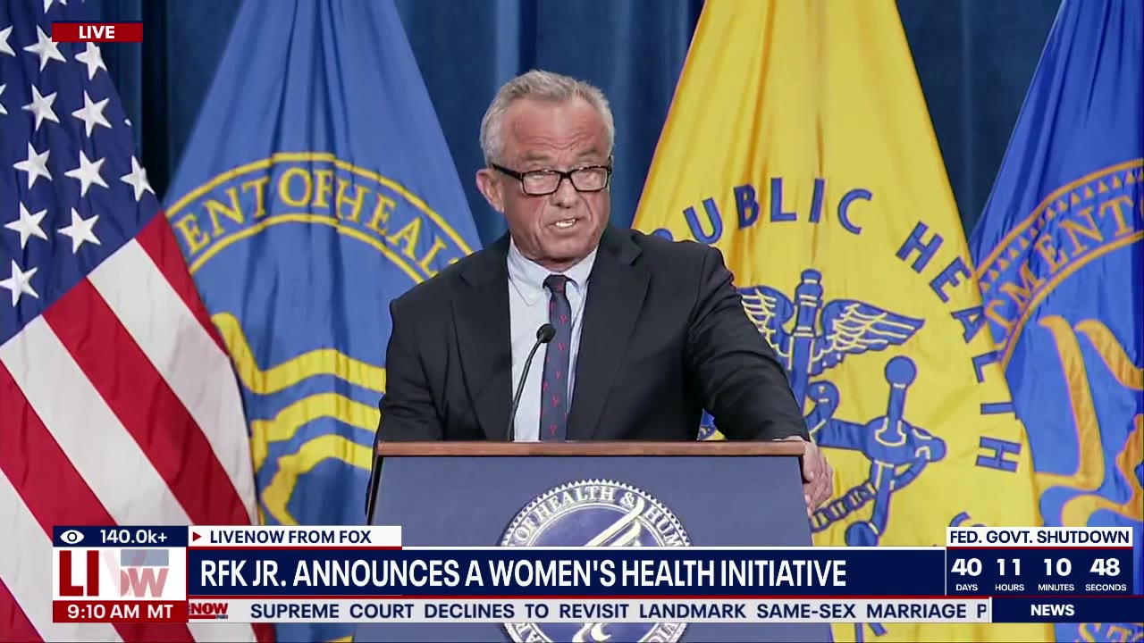 RFK Jr. announces women’s health initiative