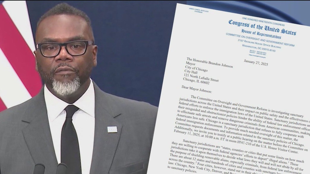 Johnson called to testify before Congress on Chicago's sanctuary city policies