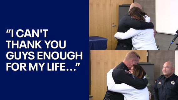 Crash victim reunites with men who saved her life