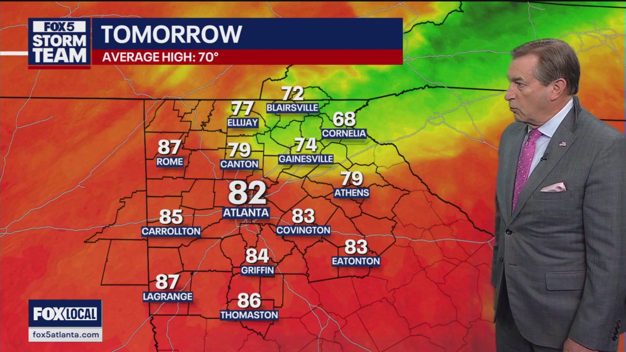 Tuesday evening forecast