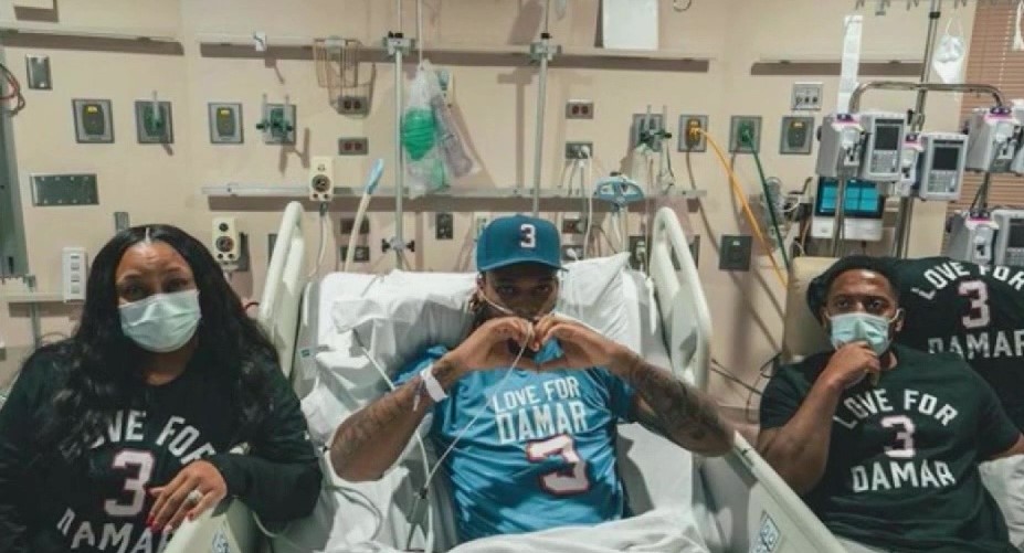 Bills safety Damar Hamlin released from hospital